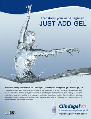Clindagel | Illustration by LFC-RX a Bay Area Medical Production Studio